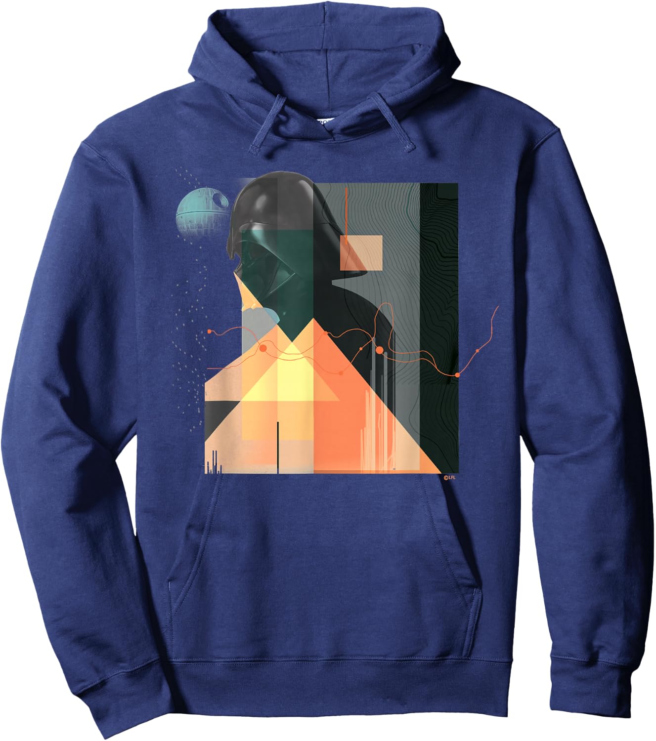 Star Wars Darth Vader Art Deco Profiles Hoodie - Hoodie | Navy