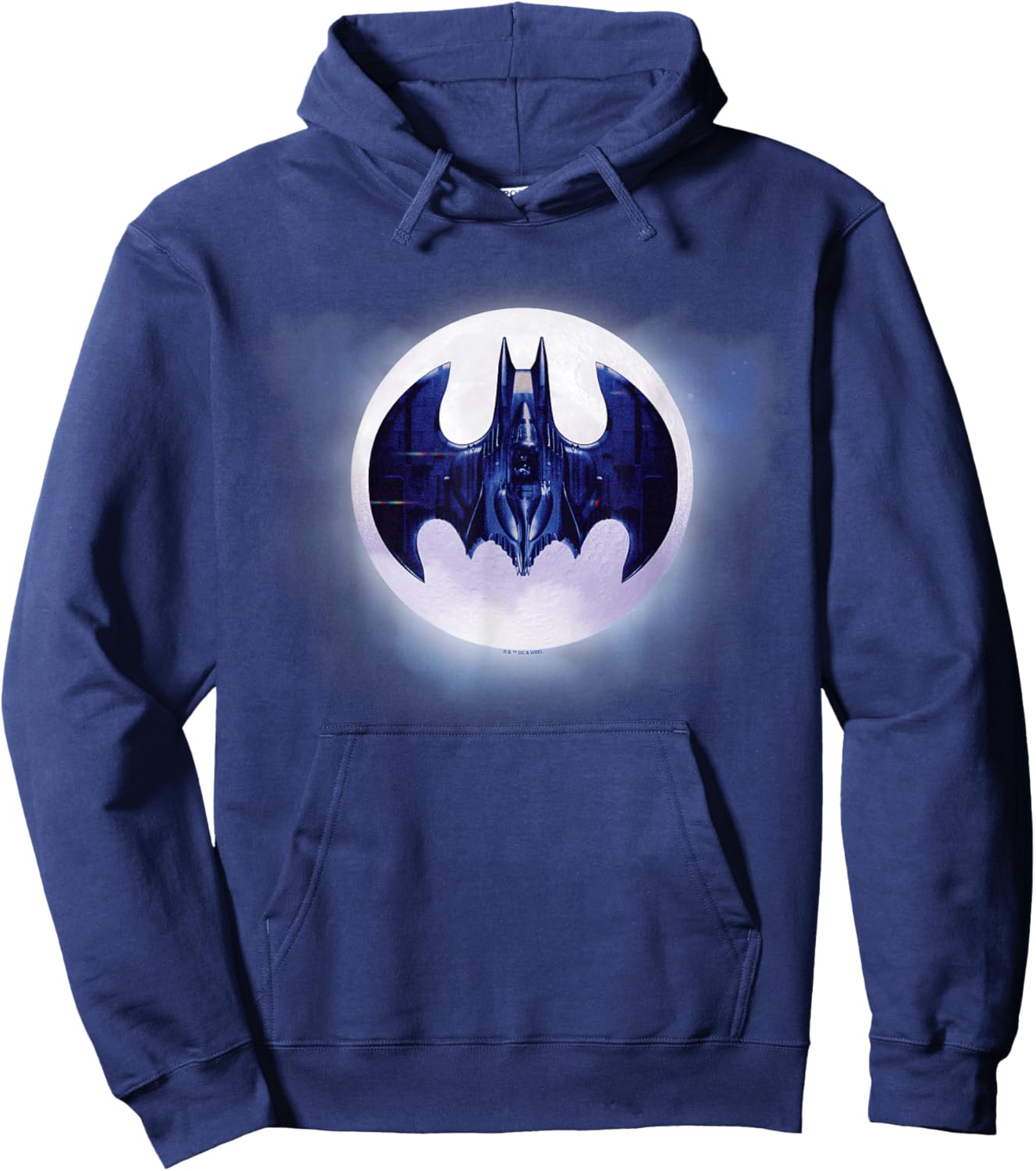 Batman 1989 Batwing Moon Hoodie - Hoodie | Navy