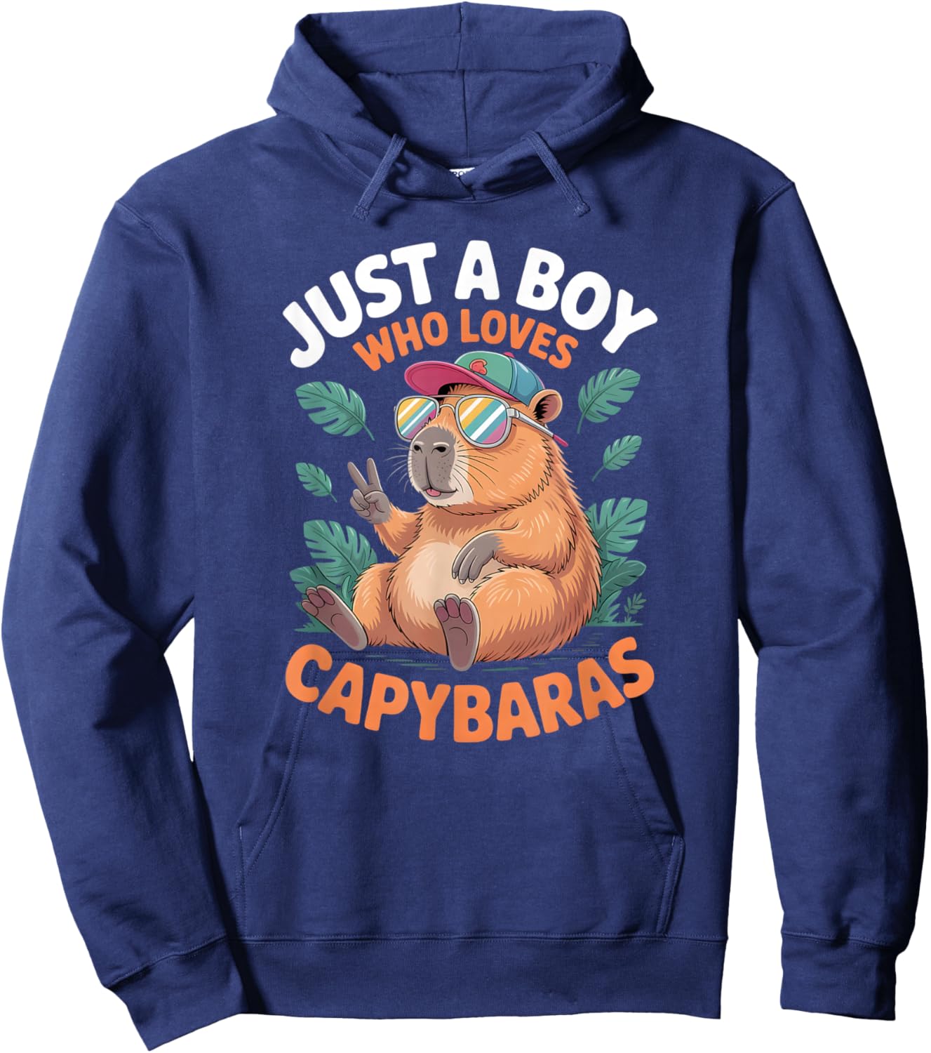 Boys Capybara Hoodie - Hoodie | Navy
