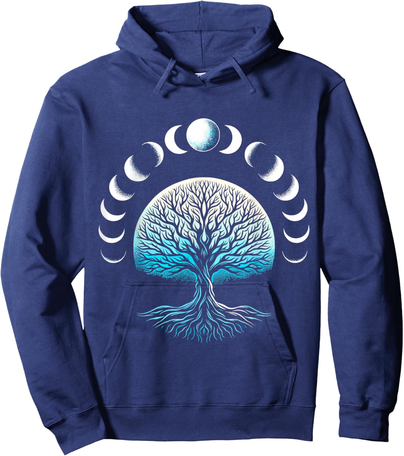 Tree Phases Of The Moon Hoodie - Hoodie | Navy
