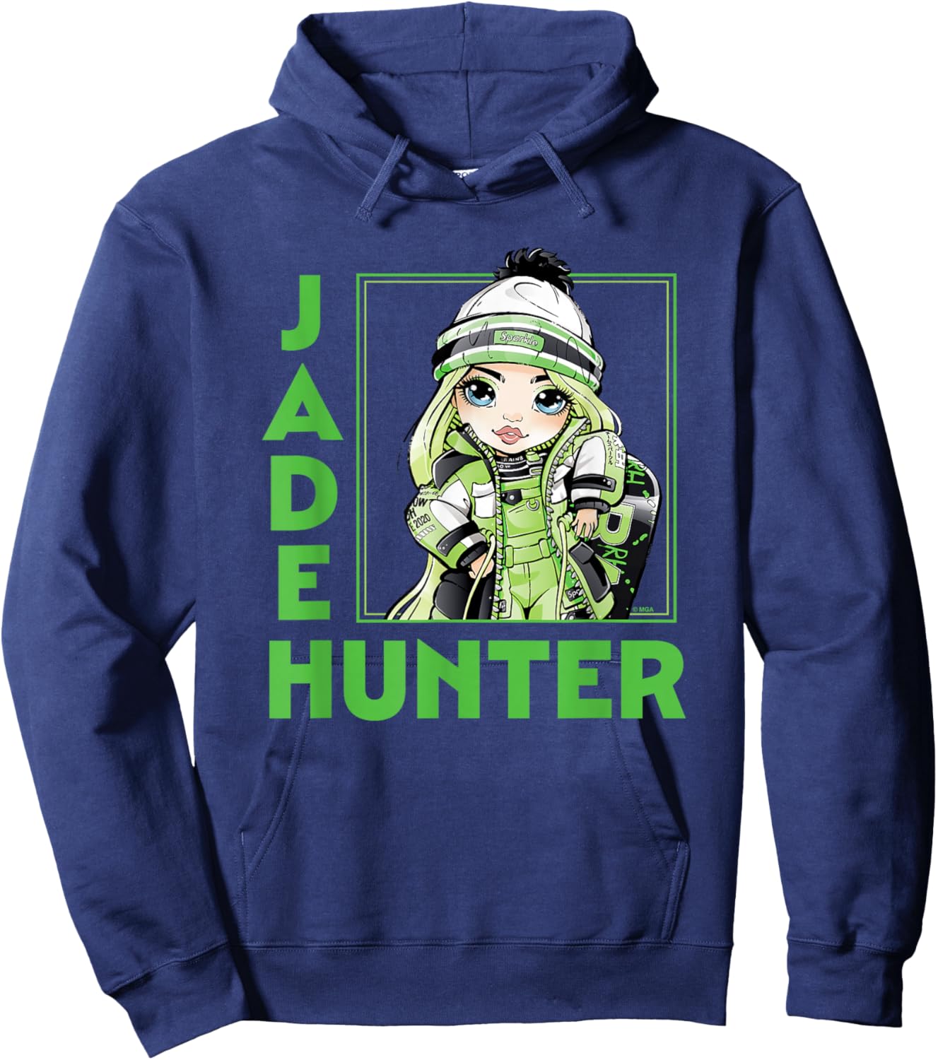 Rainbow High - RH Holiday Jade Hunter Hoodie - Hoodie | Navy