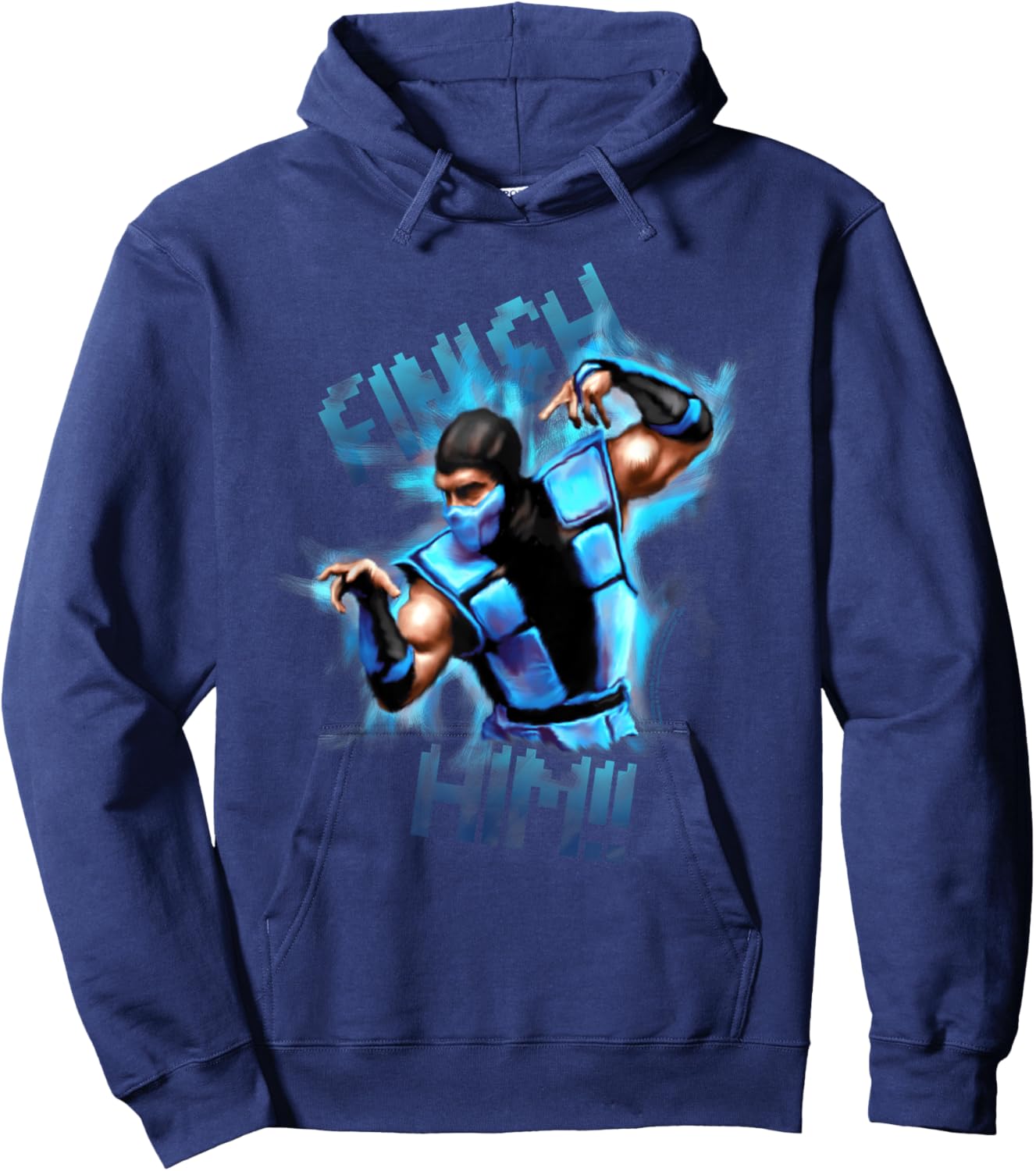 Mortal Kombat Classic Finish Him! Hoodie - Hoodie | Navy