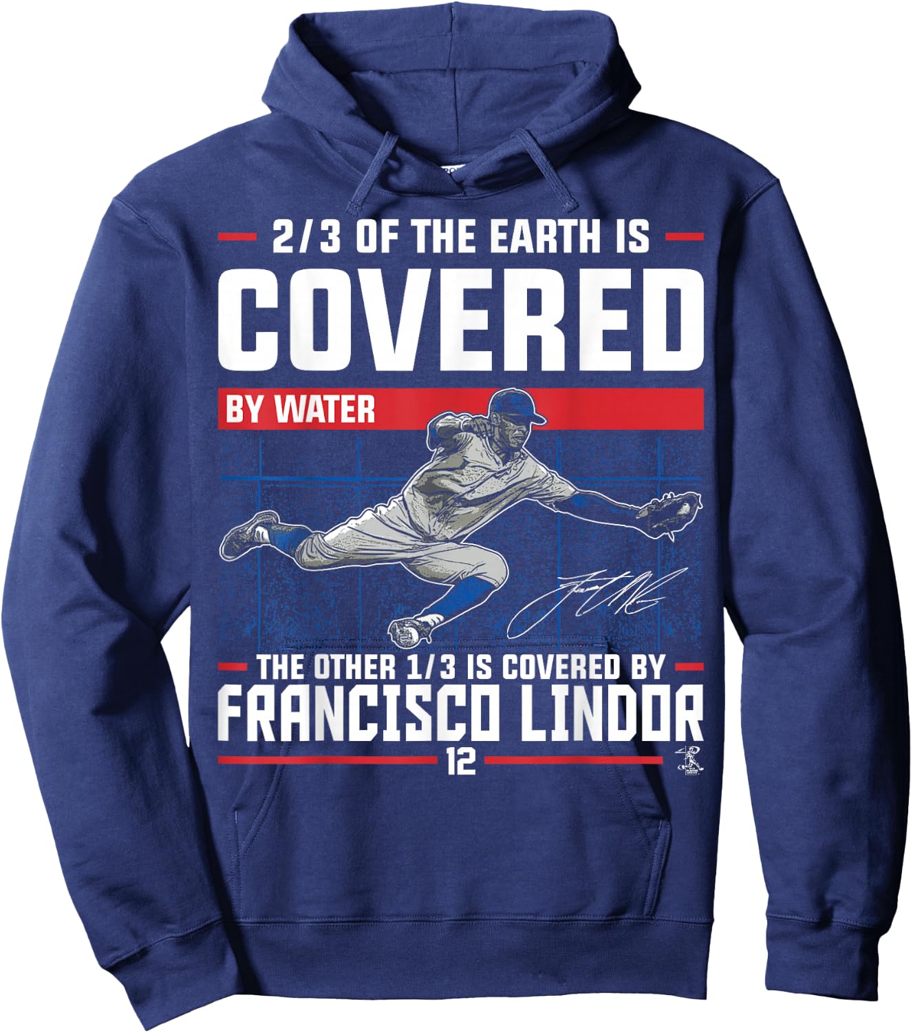 Francisco Lindor Covered by - Apparel Hoodie - Hoodie | Navy