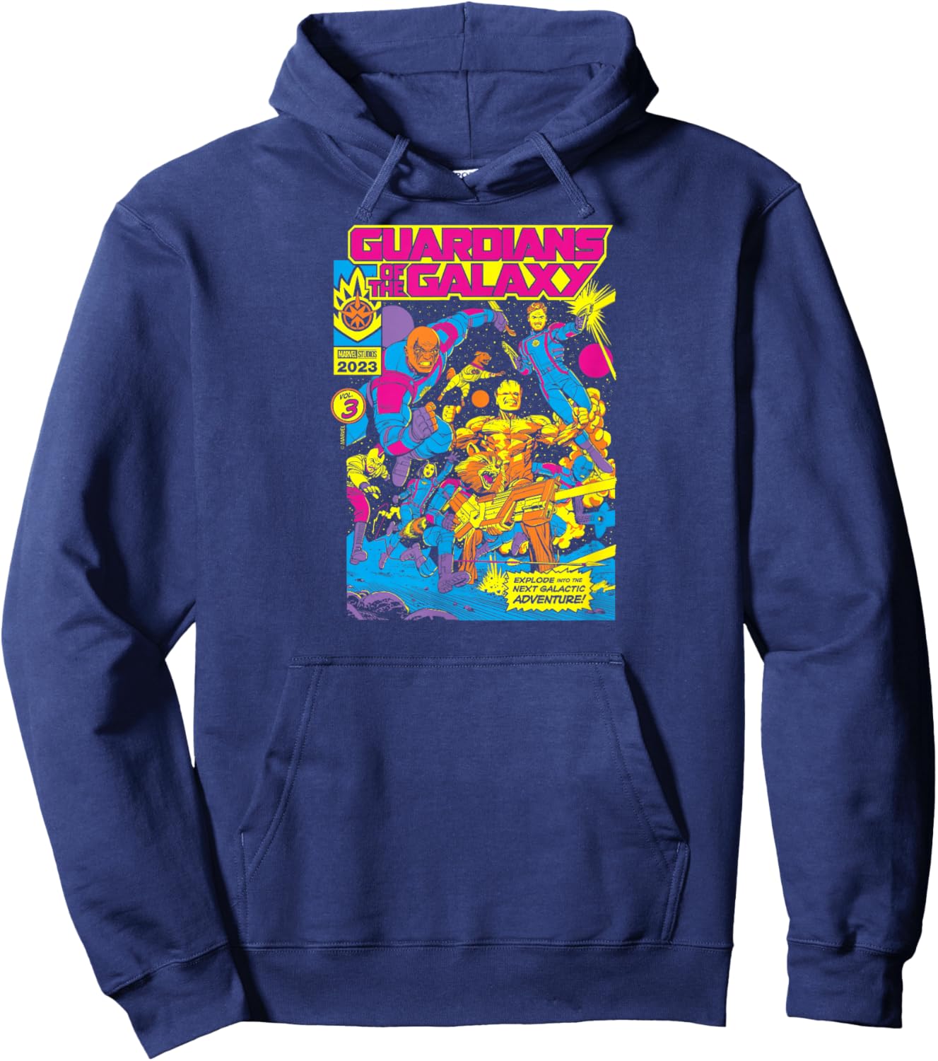 Guardians of The Galaxy - Blacklight Hoodie - Hoodie | Navy