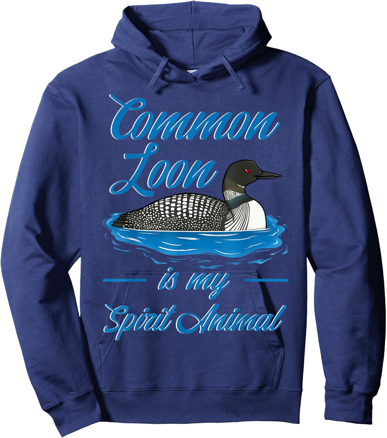 Common Loon Bird Ducks Funny Cute Hoodie - Hoodie | Navy
