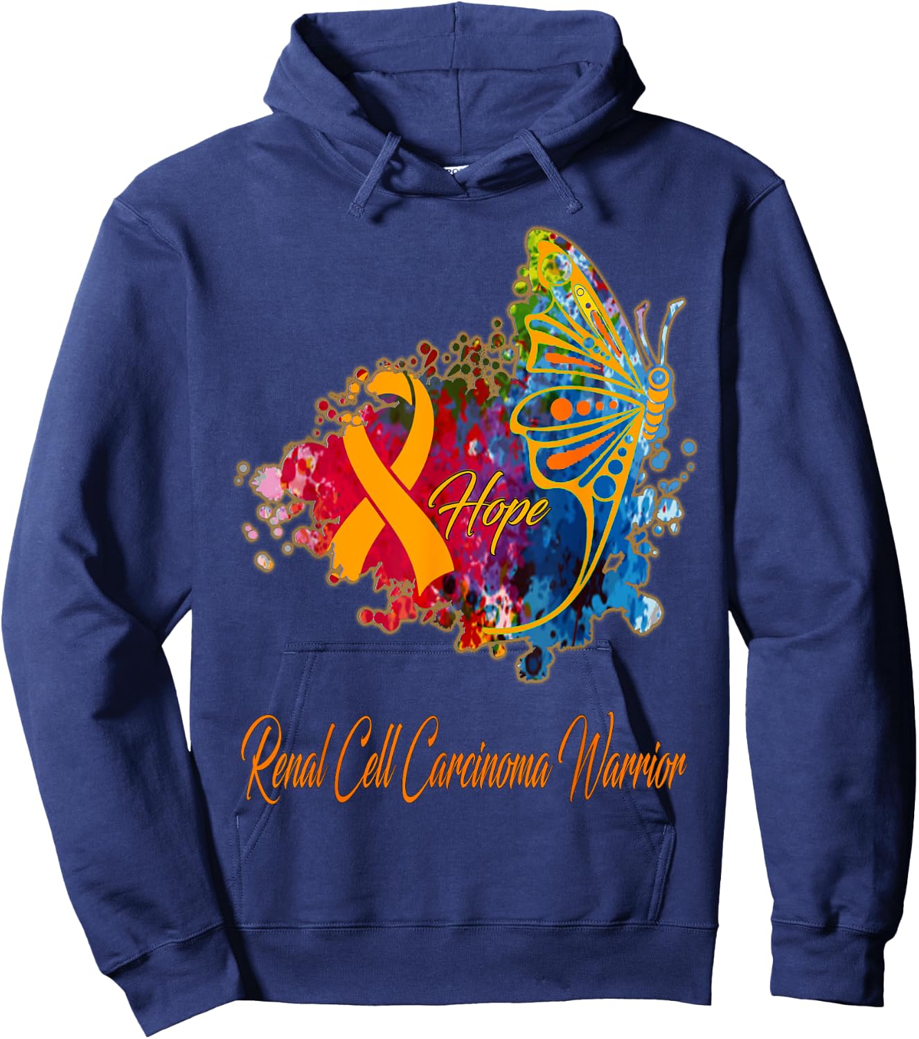 Renal Cell Carcinoma Awareness Hoodie - Hoodie | Navy