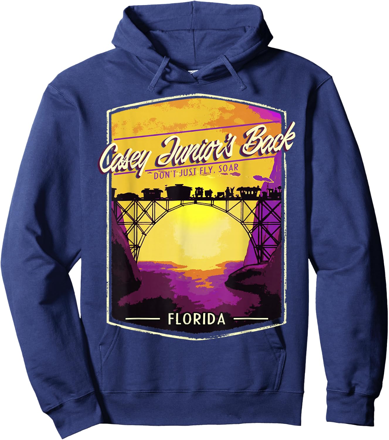 Disney Dumbo Casey Junior's Back Florida Hoodie - Hoodie | Navy