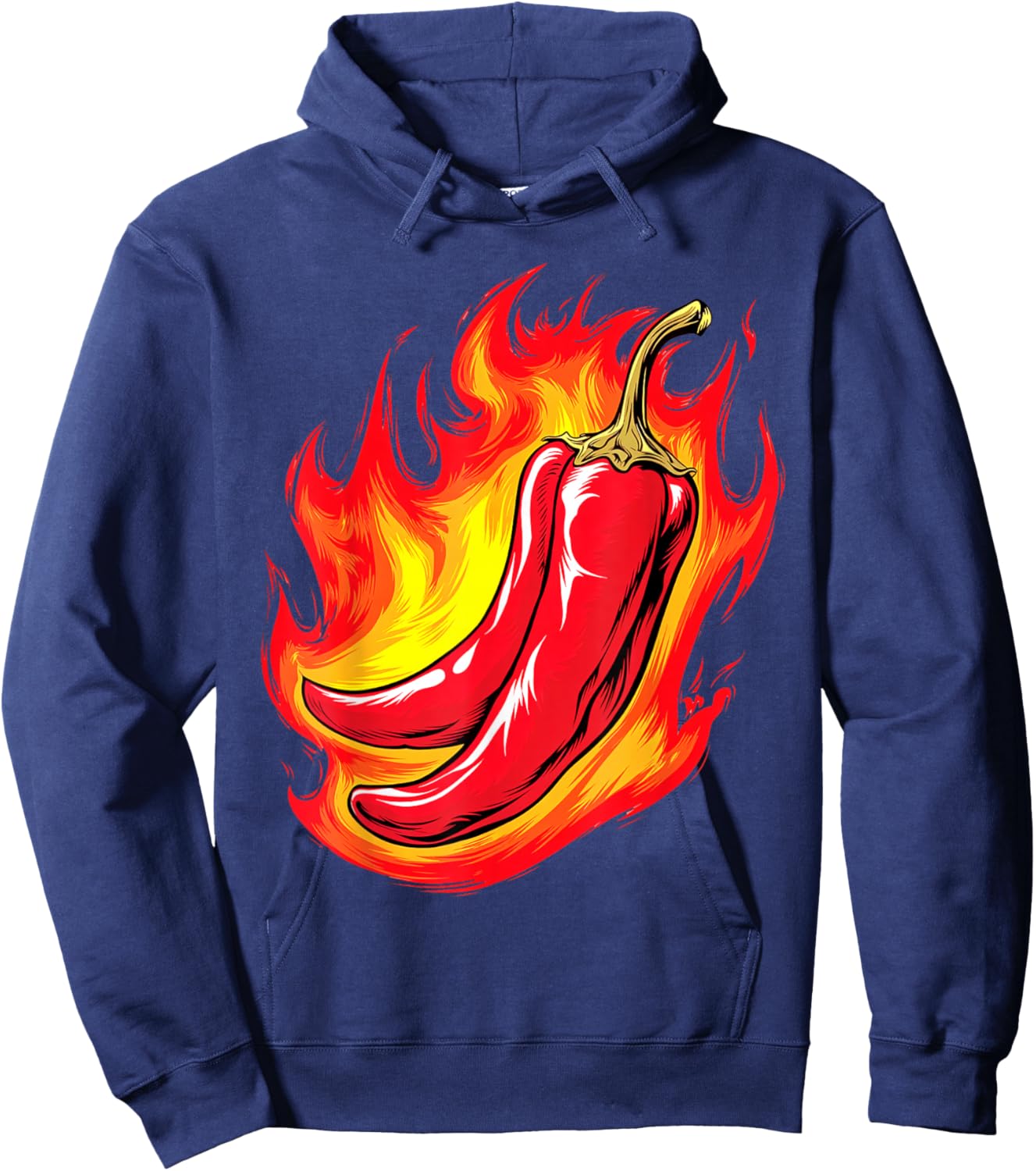 Hot Chili Pepper for Spicy Food Lover Hoodie - Hoodie | Navy