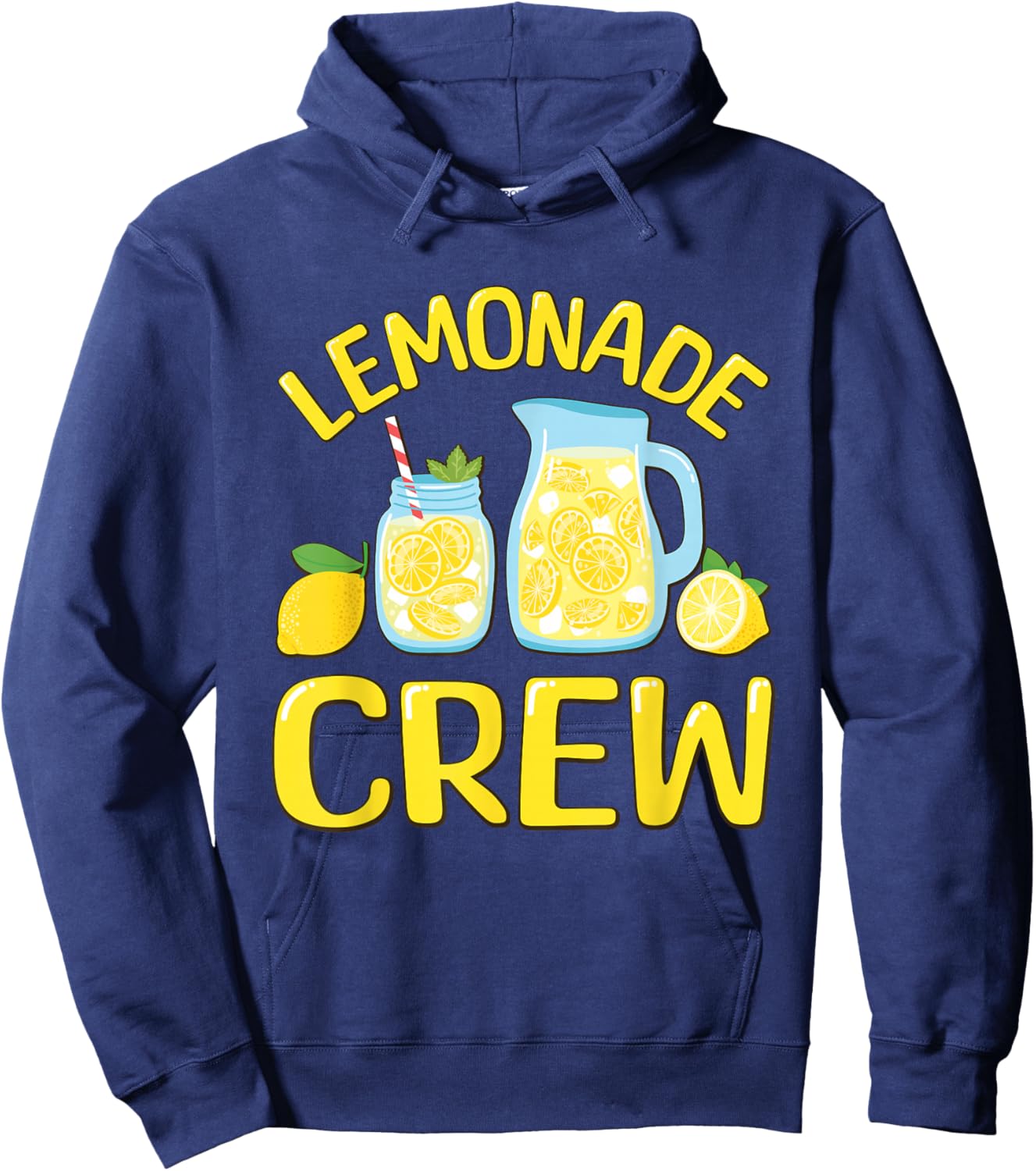 Lemonade Crew , Small, Black Hoodie - Hoodie | Navy