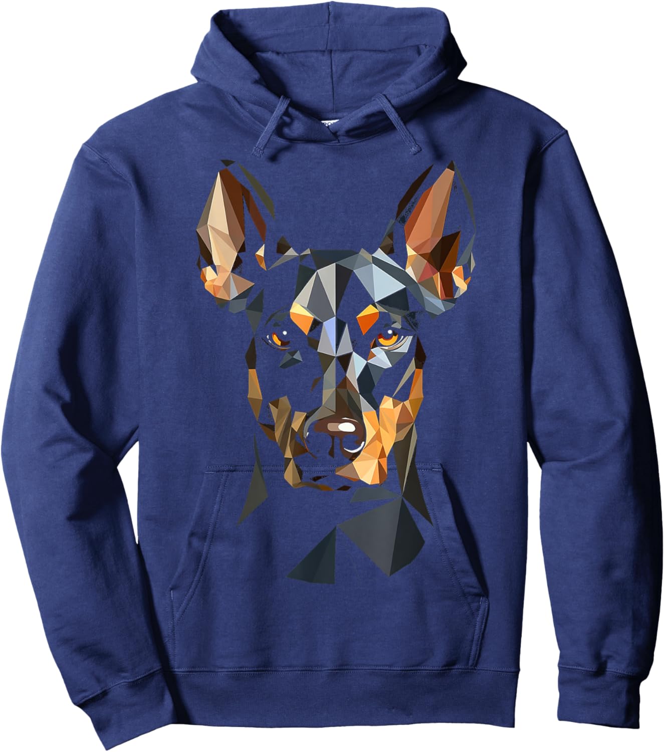 Doberman Motif Pet Art Dog Doberman Hoodie - Hoodie | Navy