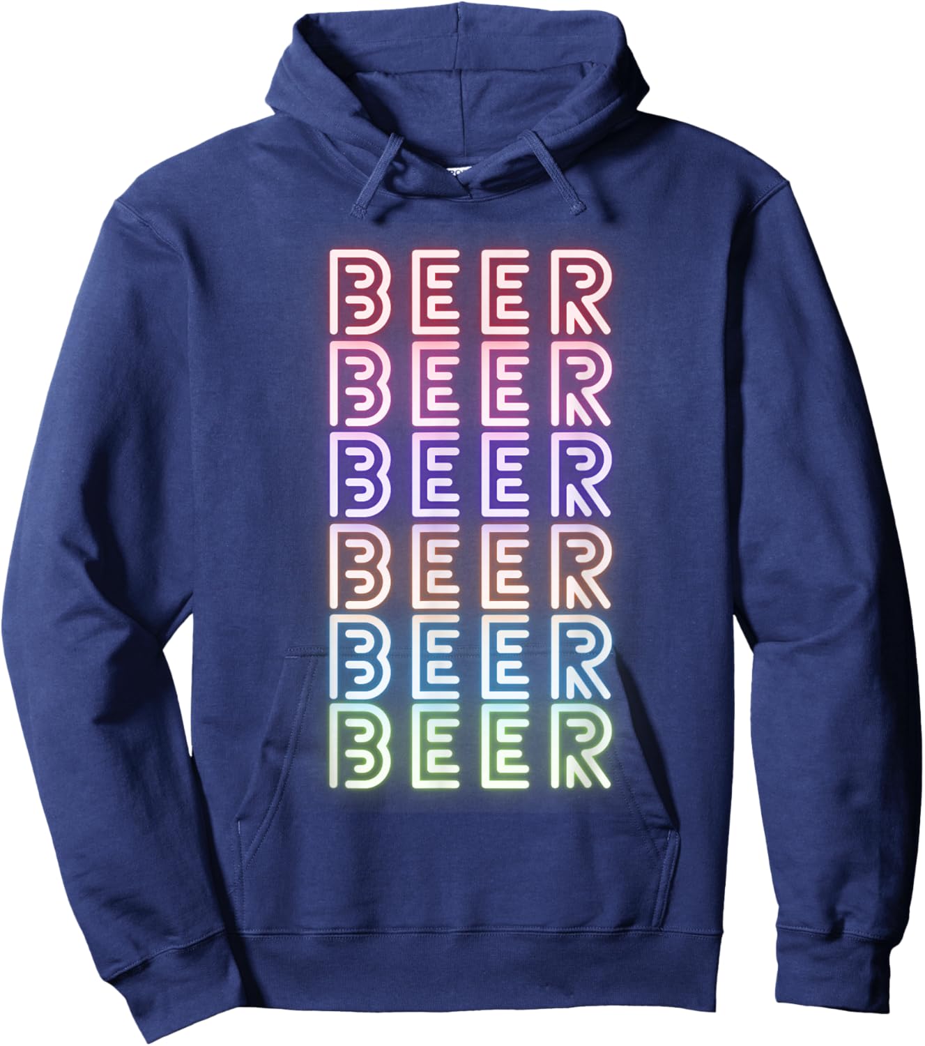 Funny Beer Retro Vintage Alcohol Beer Drinking Hoodie - Hoodie | Navy