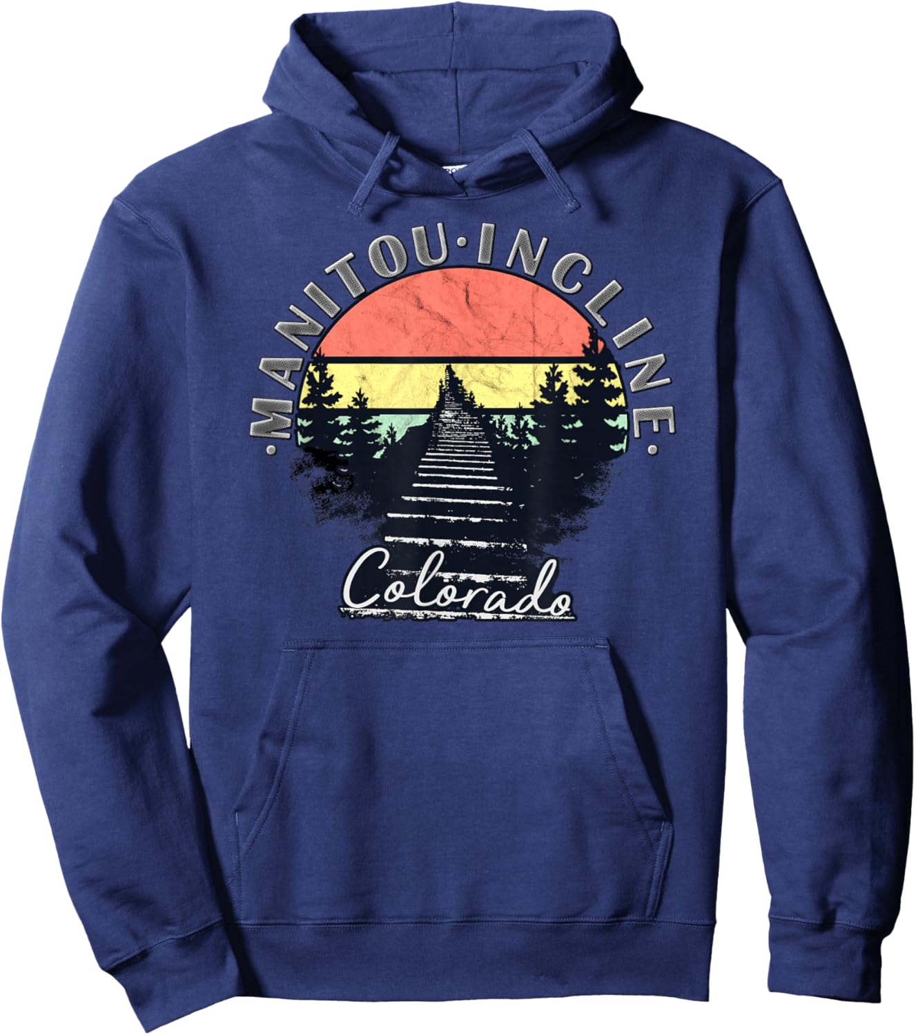 The Incline Manitou Springs Colorado Hoodie - Hoodie | Navy