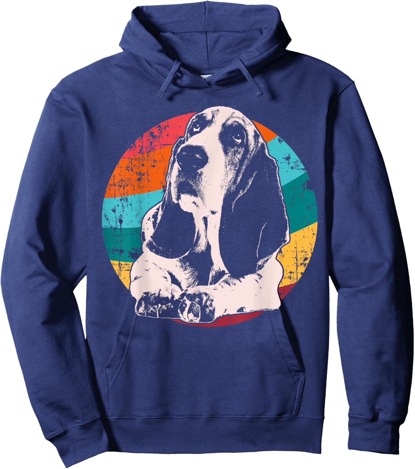 Basset Hound Dog Hoodie - Hoodie | Navy