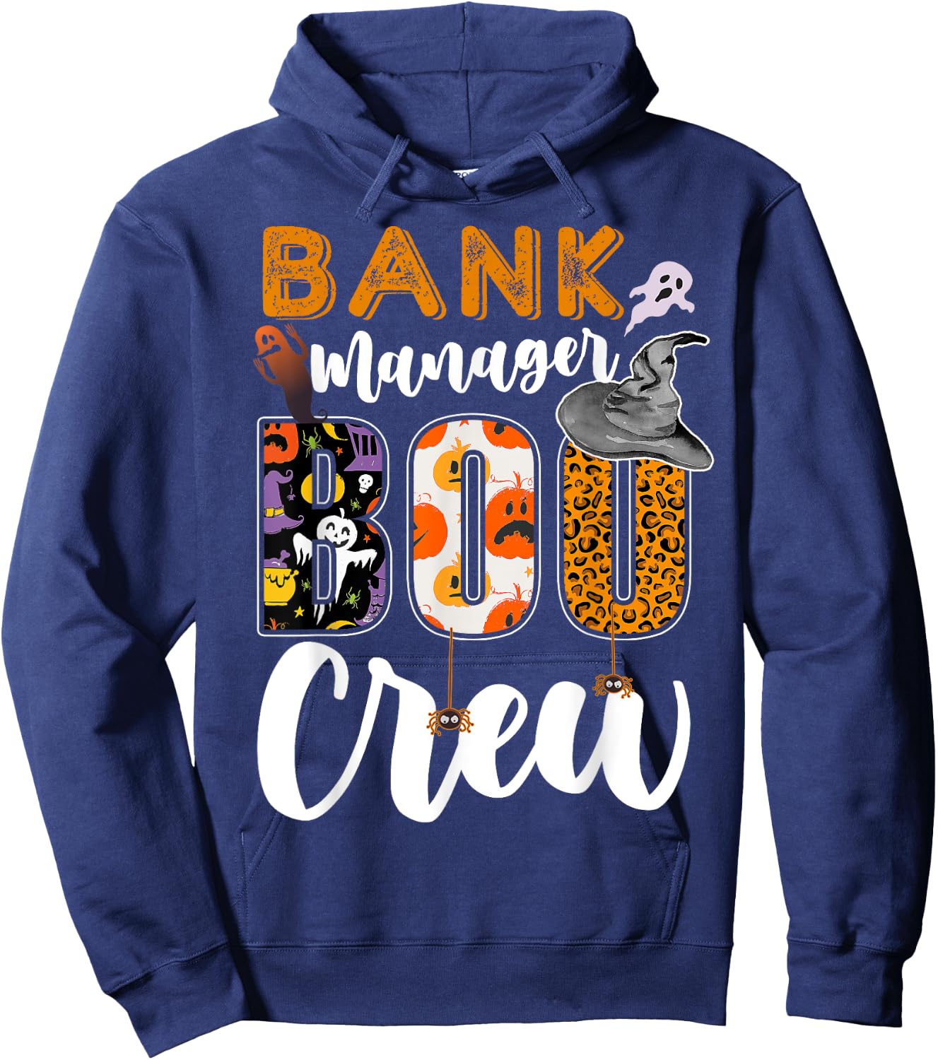 Bank Manager Boo Crew Halloween Matching Banker Hoodie - Hoodie | Navy