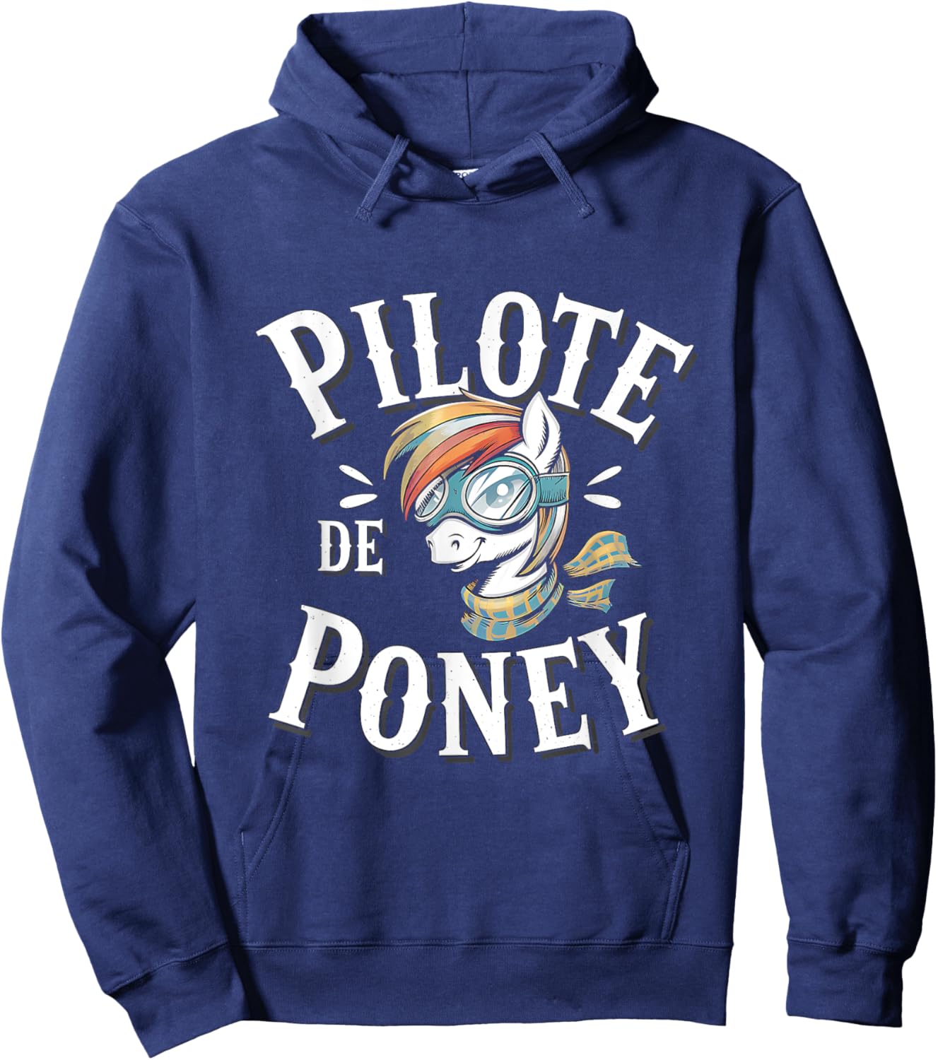 Pony Fan Rider Man Woman Child Original Funny Hoodie - Hoodie | Navy