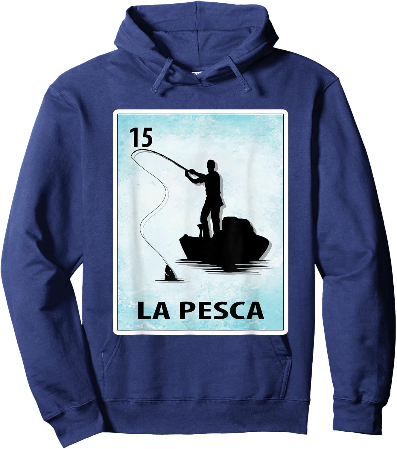 La Pesca Mexican Fishing Cards Hoodie - Hoodie | Navy