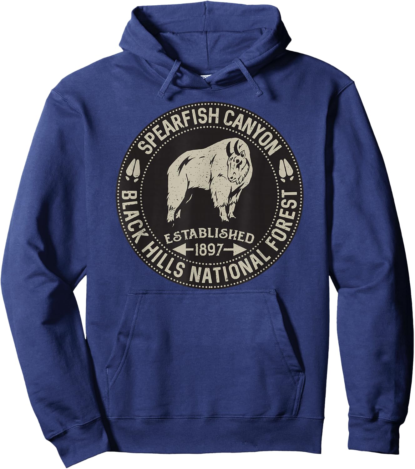 Spearfish Canyon Black Hills National Forest Hoodie - Hoodie | Navy