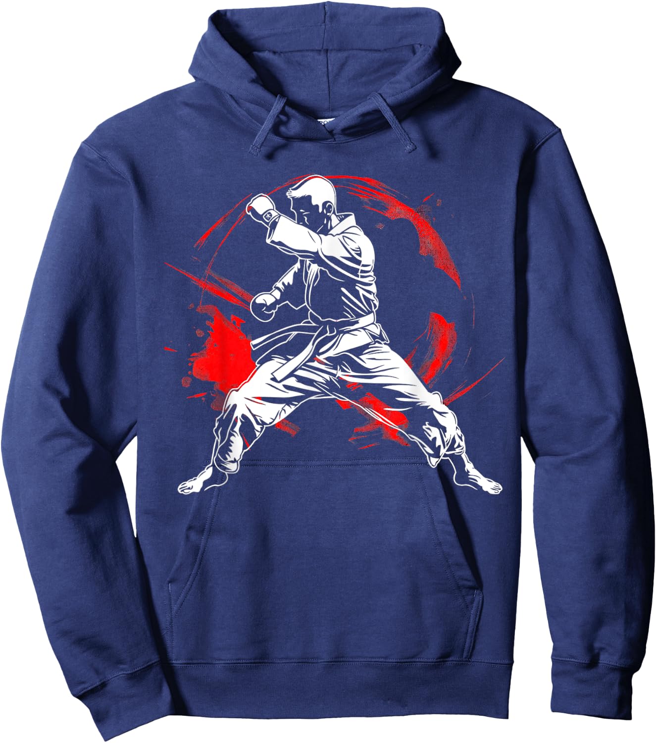 Martial arts karate fan Dynamic MMA Design Hoodie - Hoodie | Navy