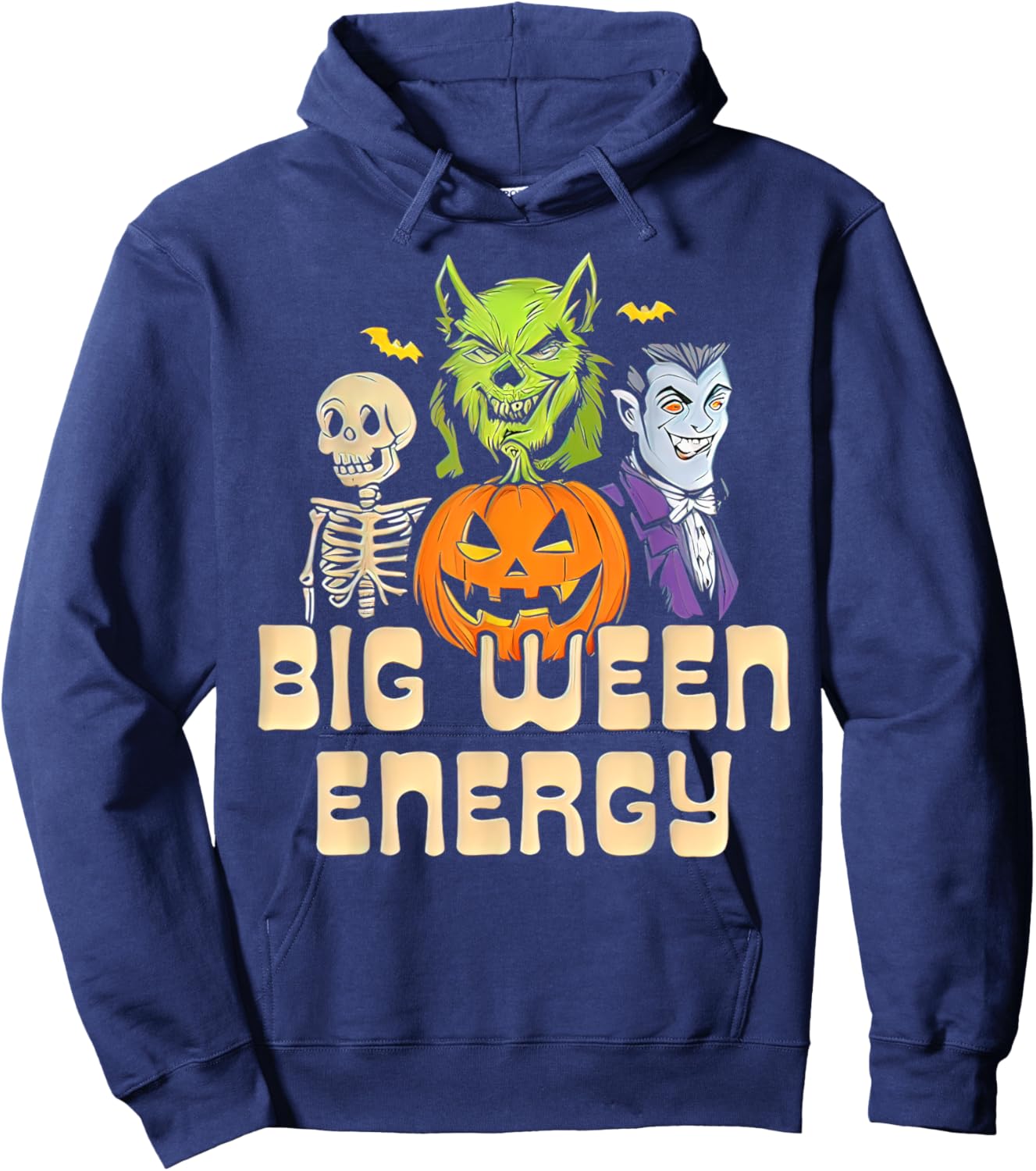 Halloween Big Ween Energy Hoodie - Hoodie | Navy