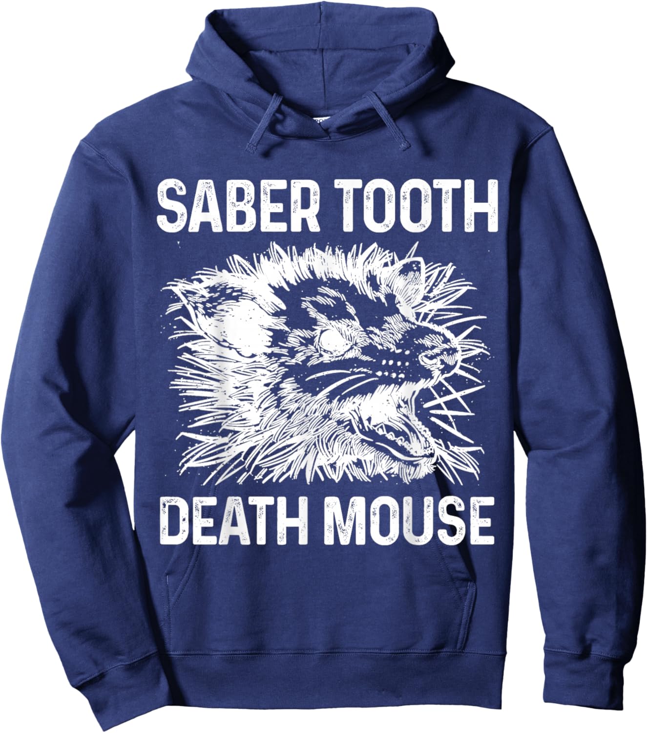 Opossum Saber Tooth Death Mouse Funny Possum Hoodie - Hoodie | Navy