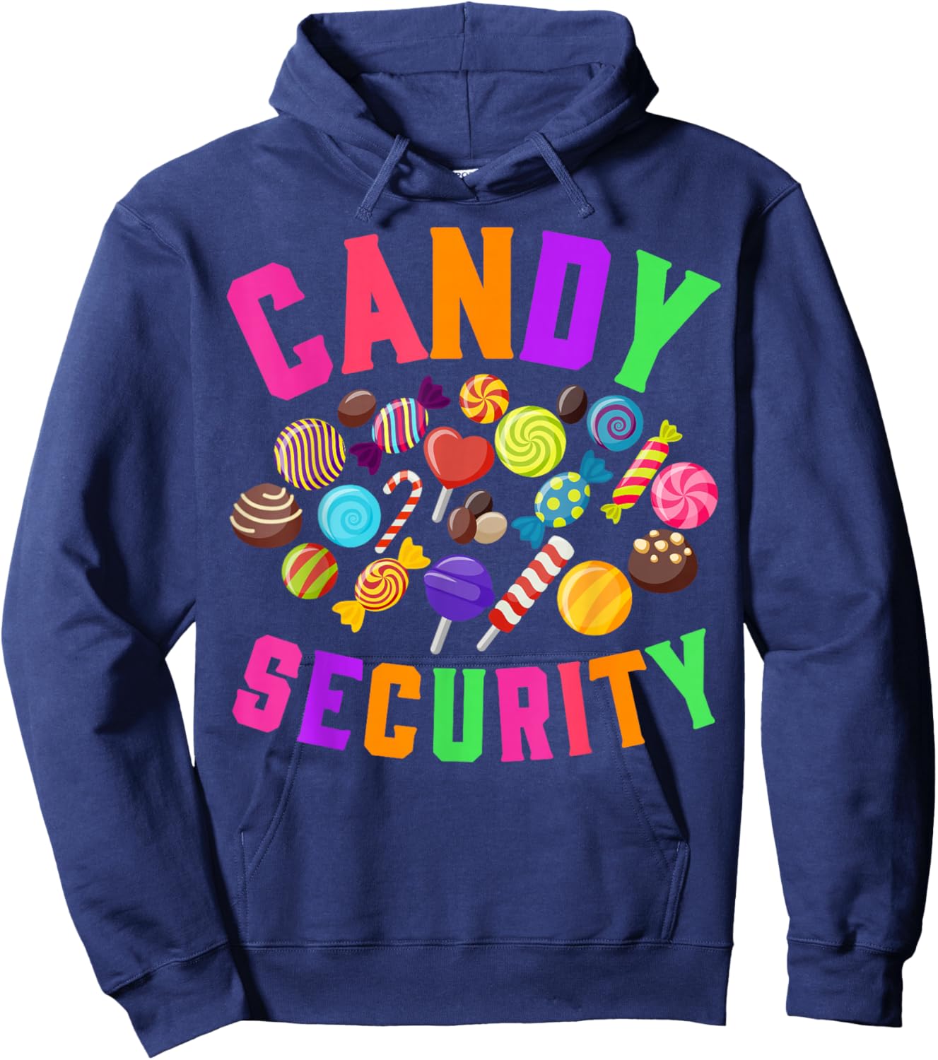 Candy Security Funny Halloween Costume Party Hoodie - Hoodie | Navy