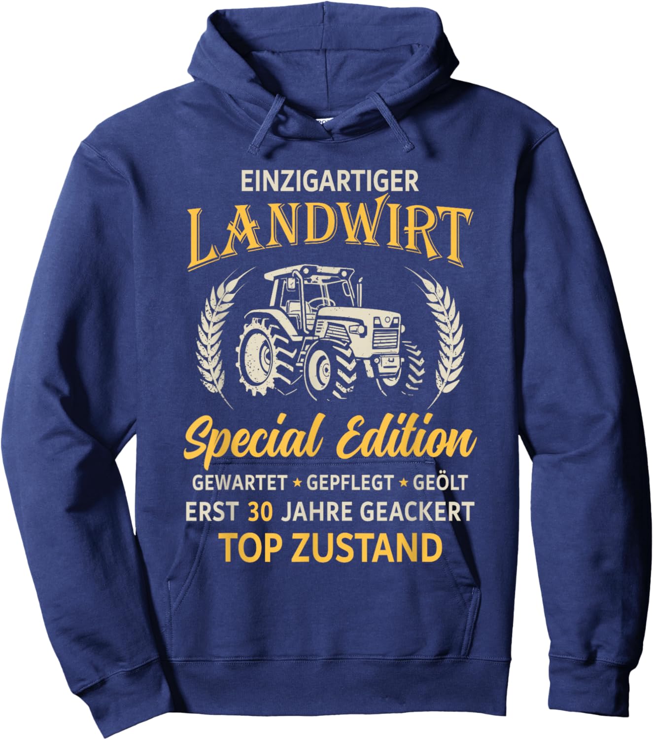 30. Geburtstag Landwirt Traktor Bauer Hoodie - Hoodie | Navy
