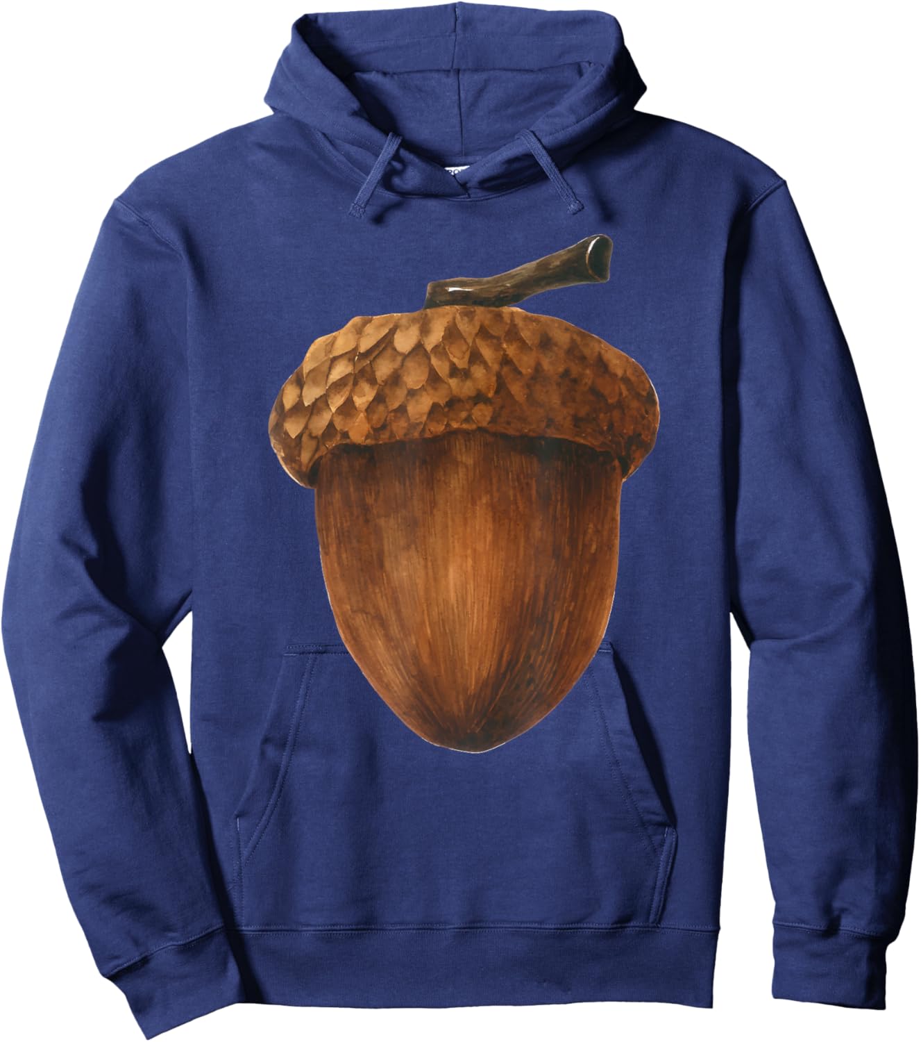 Big Acorn Costume Cute Easy Food Halloween Hoodie - Hoodie | Navy