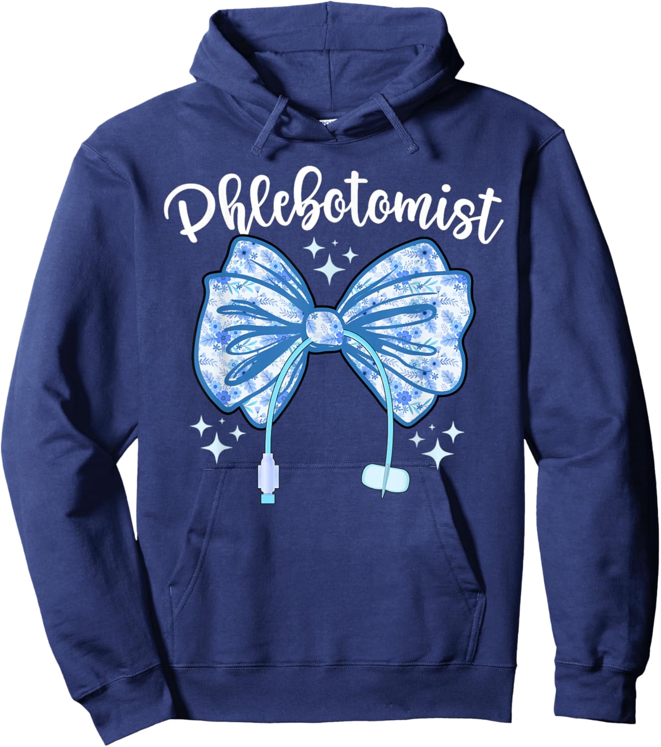 Phlebotomist Coquette Phlebotomy Phlebotomist Hoodie - Hoodie | Navy