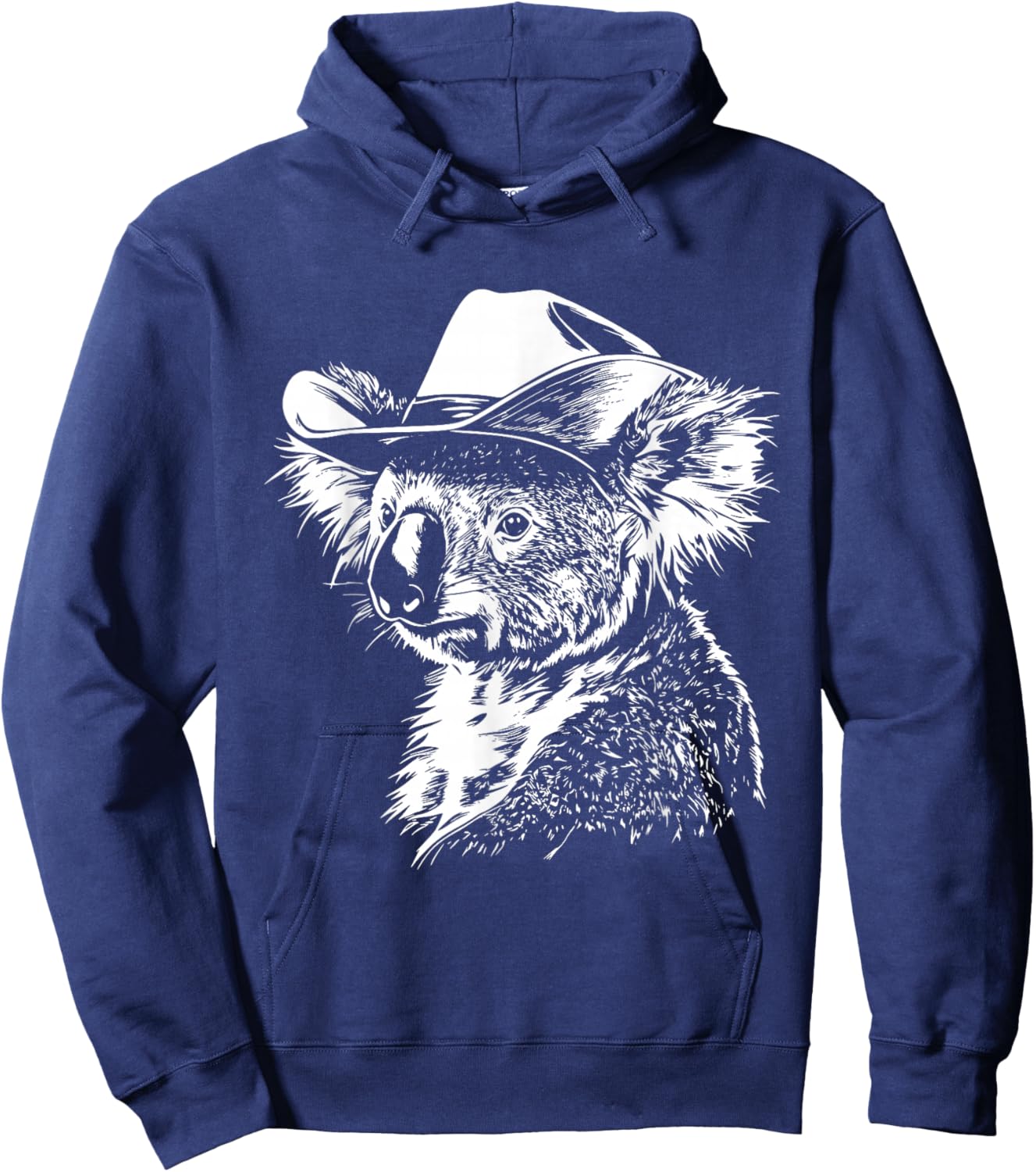 Koala Cowboy Hat Hoodie - Hoodie | Navy