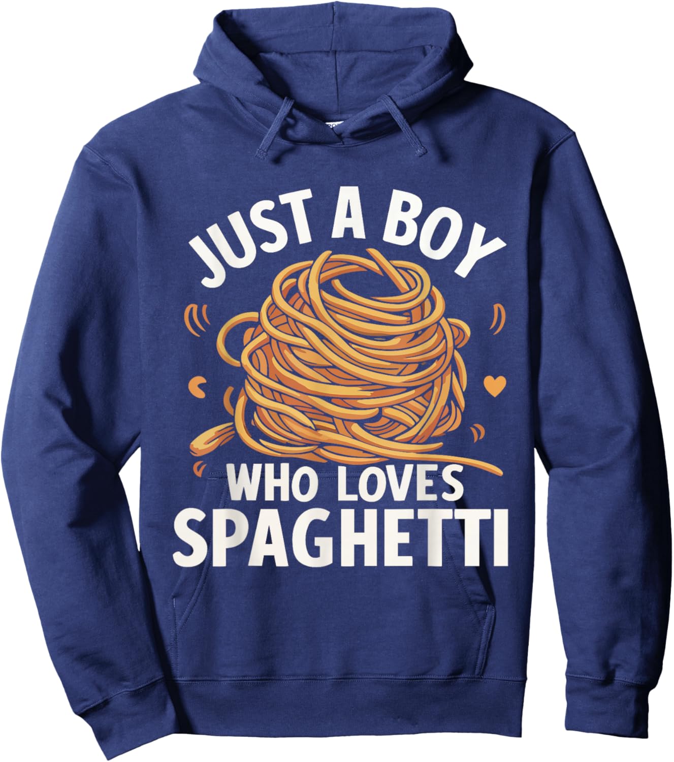 Just a Boy Who Loves Spaghetti Hoodie - Hoodie | Navy