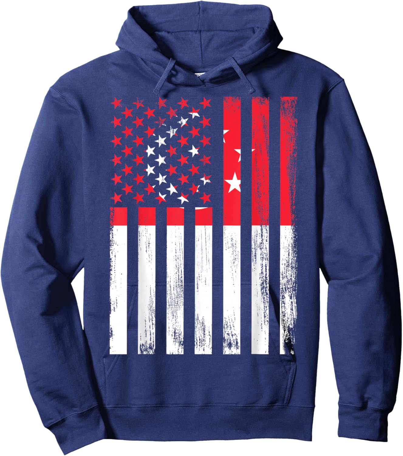 Singapore & USA Hoodie - Hoodie | Navy