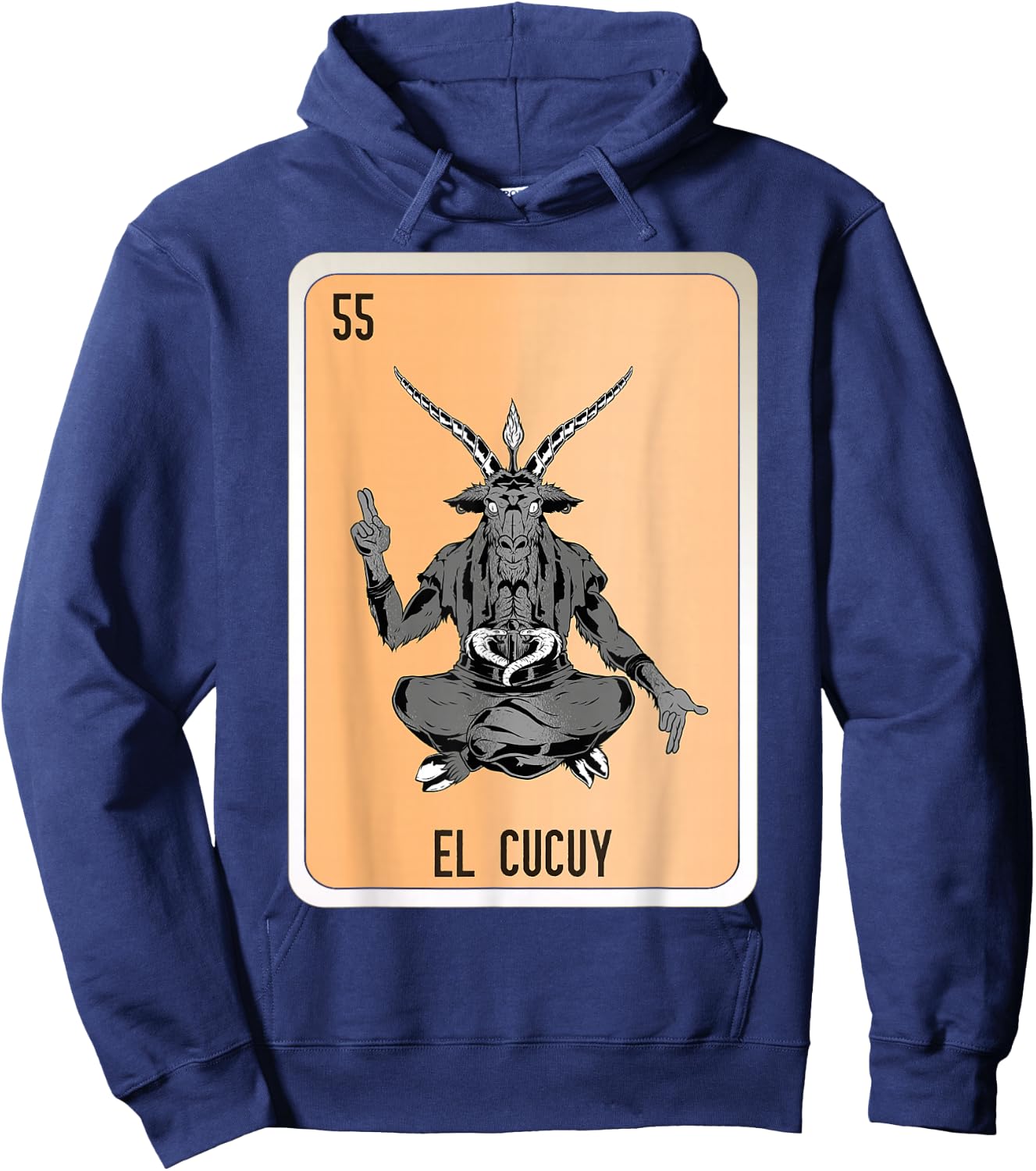 El Cucuy Mexican Slang Chicano Bingo Cards Hoodie - Hoodie | Navy
