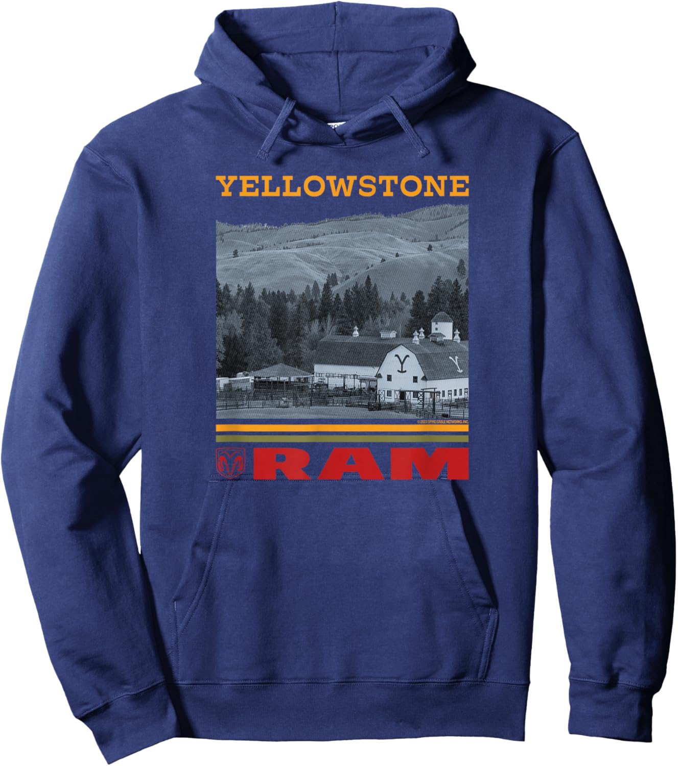 Yellowstone x Ram Trucks Scenic Hoodie - Hoodie | Navy