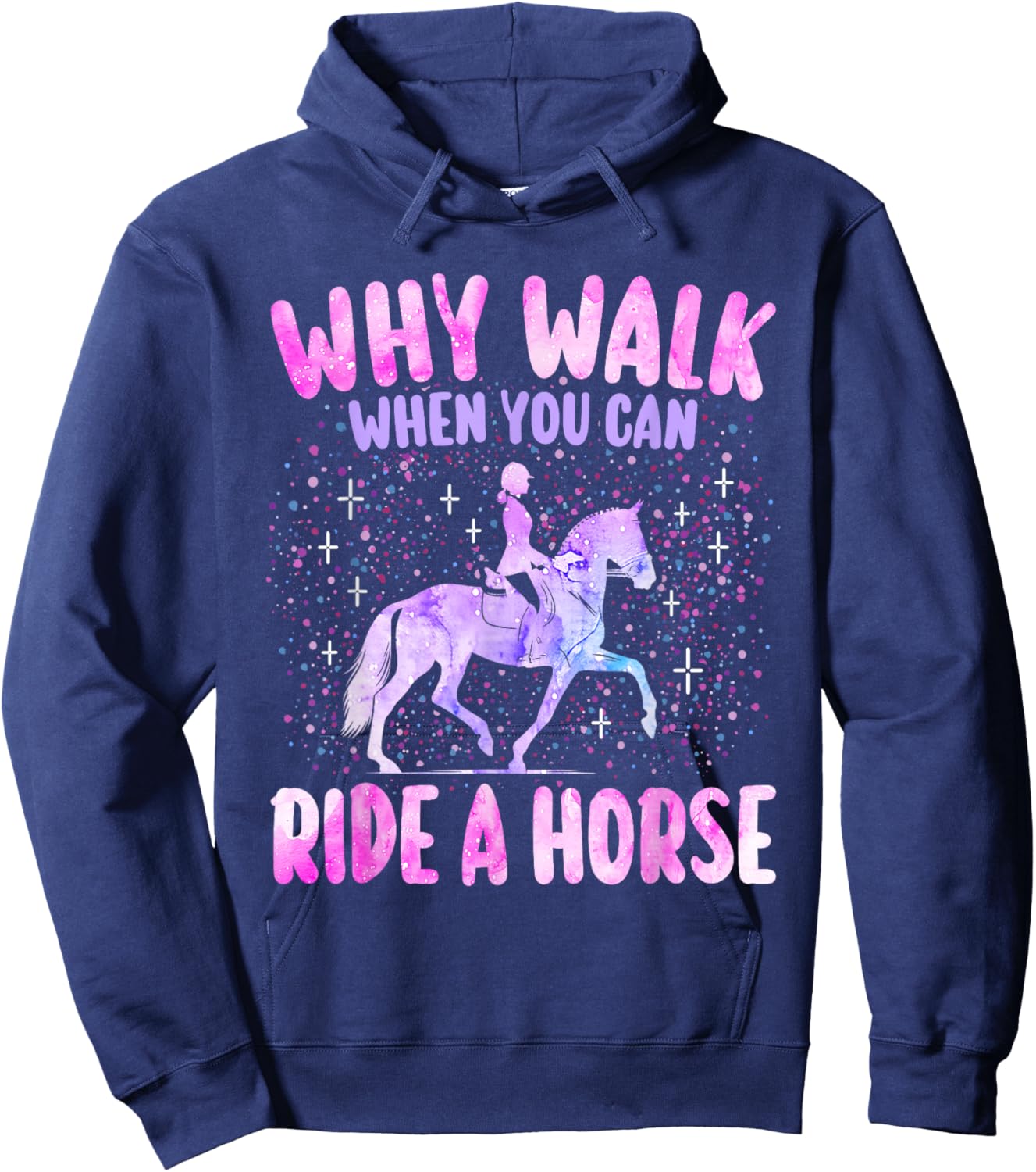 Humour Fille Équitation Cheval Femme Cavalière Hoodie - Hoodie | Navy