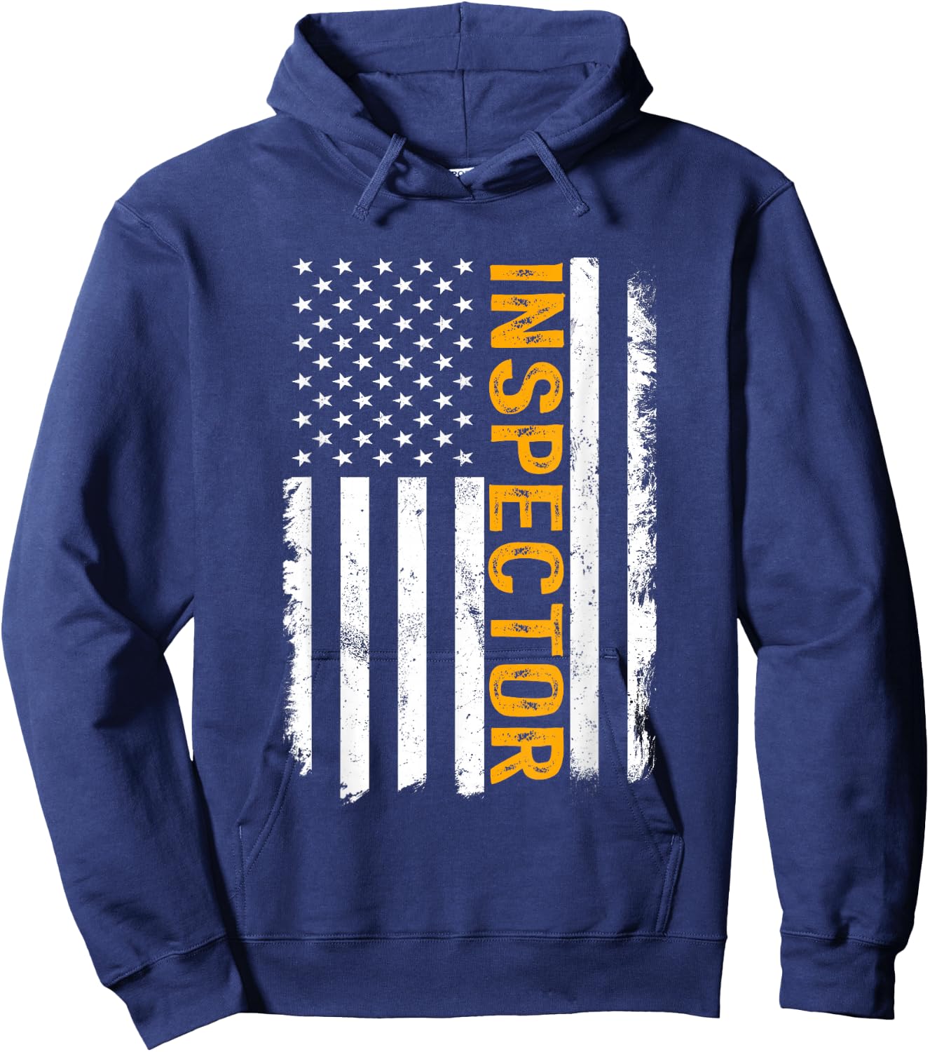 Inspector Job, American Flag Inspectors Career Hoodie - Hoodie | Navy