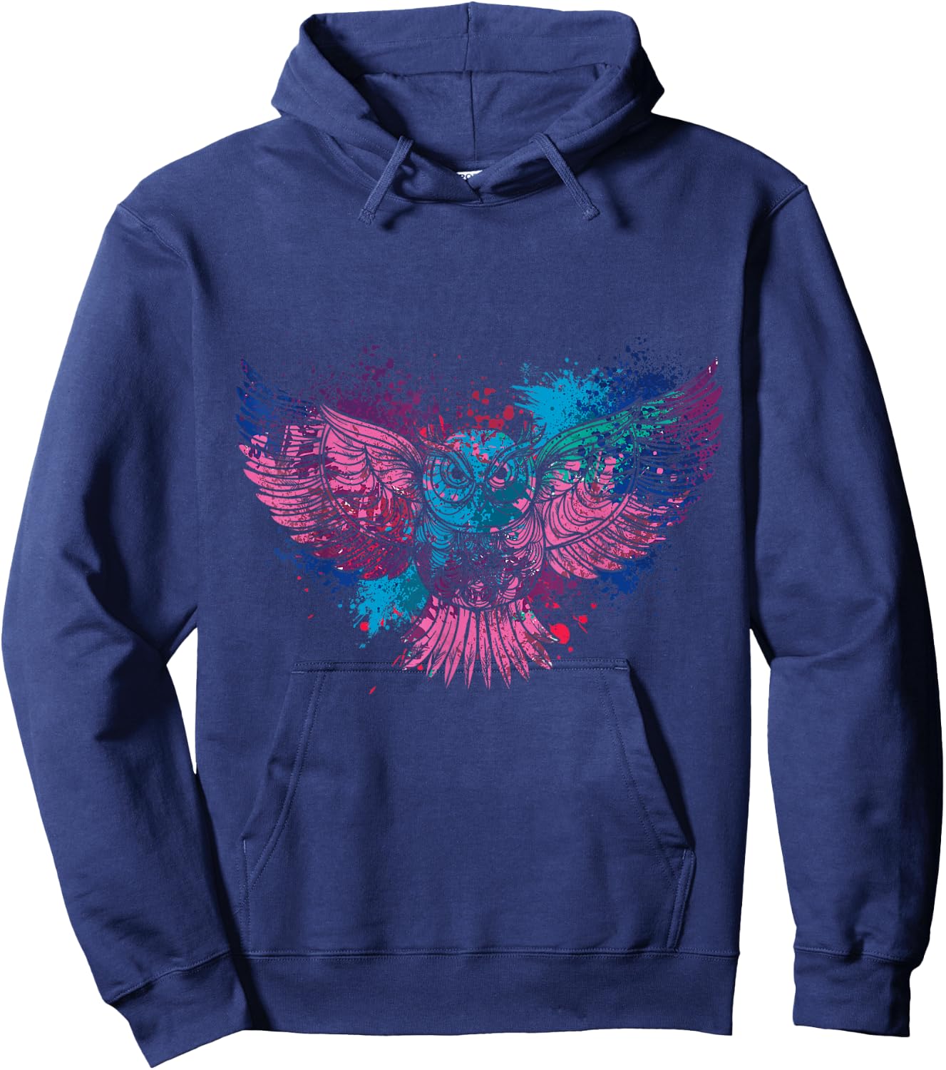 Forest Birds Gift Animal Lover Owl Hoodie - Hoodie | Navy