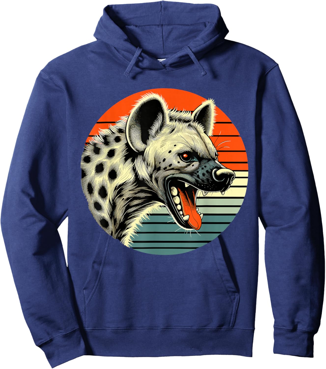 Spotted Laughing Hyena Hoodie - Hoodie | Navy