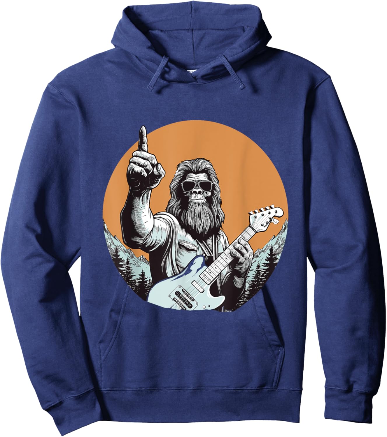 Bigfoot funny Sasquatch Design, Bigfoot Hoodie - Hoodie | Navy