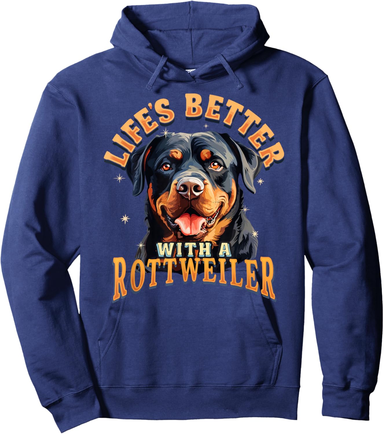 Rottweiler Dog Rott Mom Puppy Rottie Men Women Hoodie - Hoodie | Navy