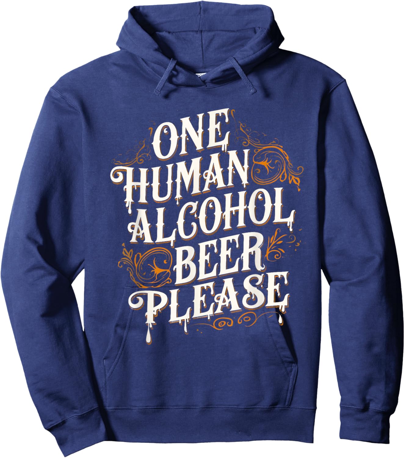 Funny Quote Vampire Hoodie - Hoodie | Navy