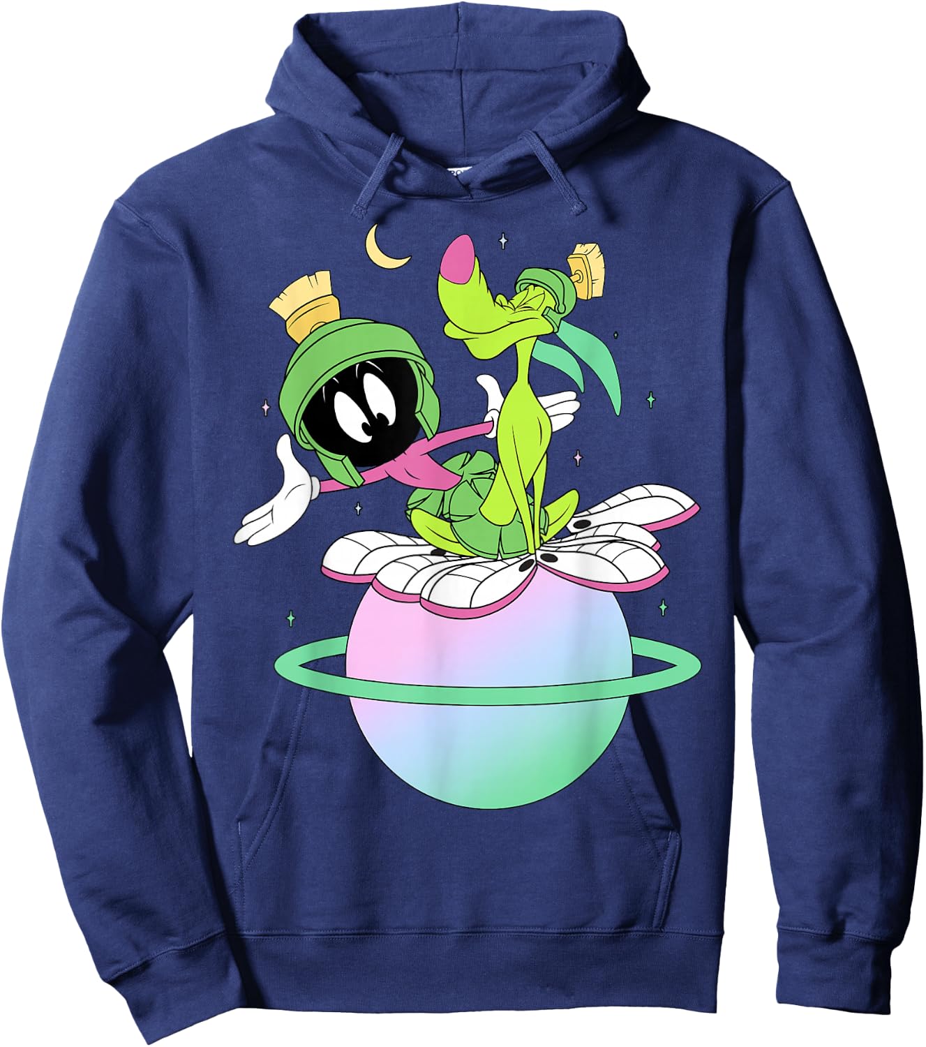 Looney Tunes Marvin The Martian & K-9 Planet Hoodie - Hoodie | Navy