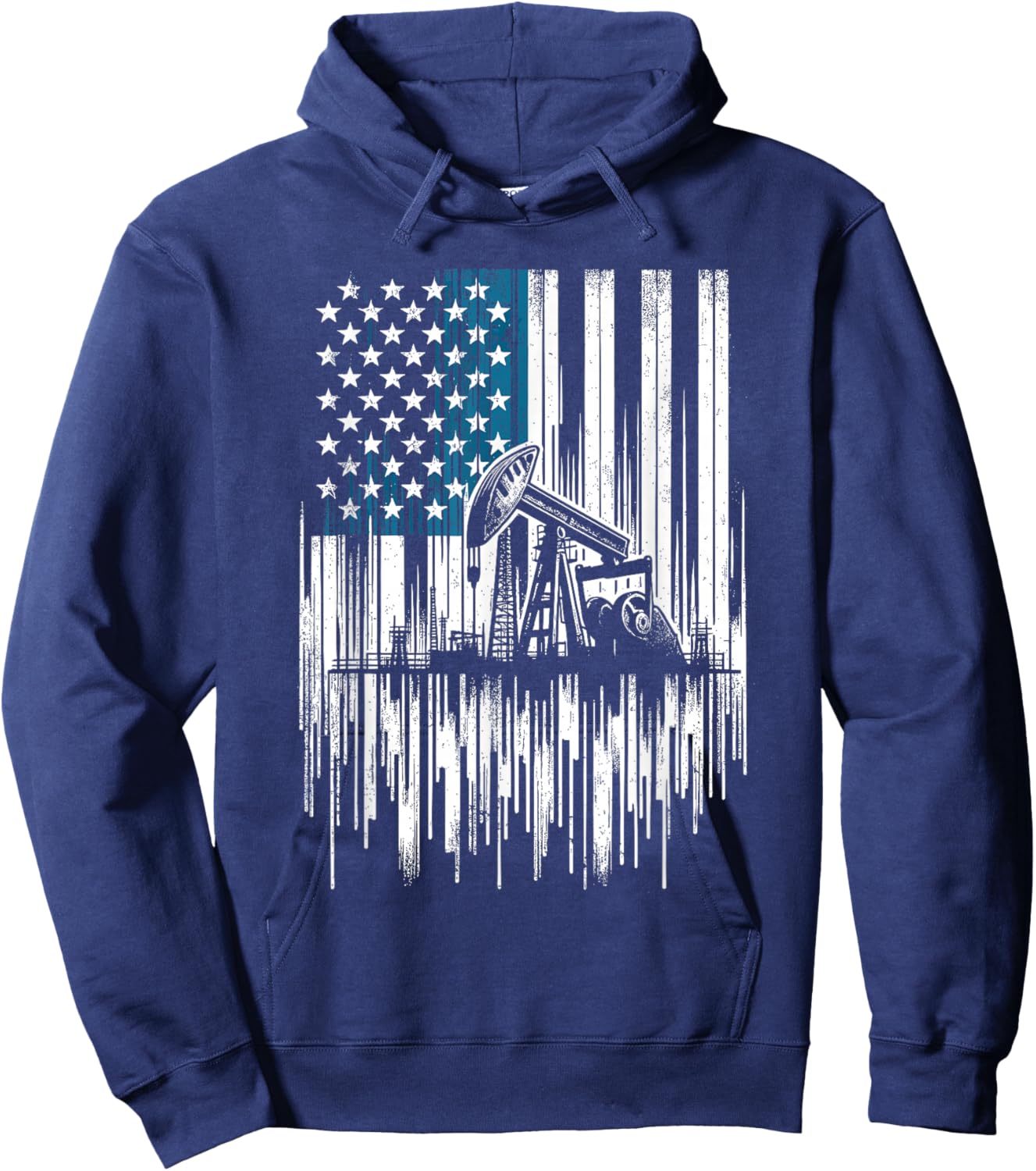 Oilfield Worker Hoodie - Hoodie | Navy