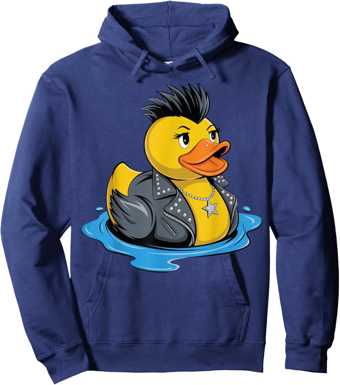 Rubber Duck Punk Hoodie - Hoodie | Navy