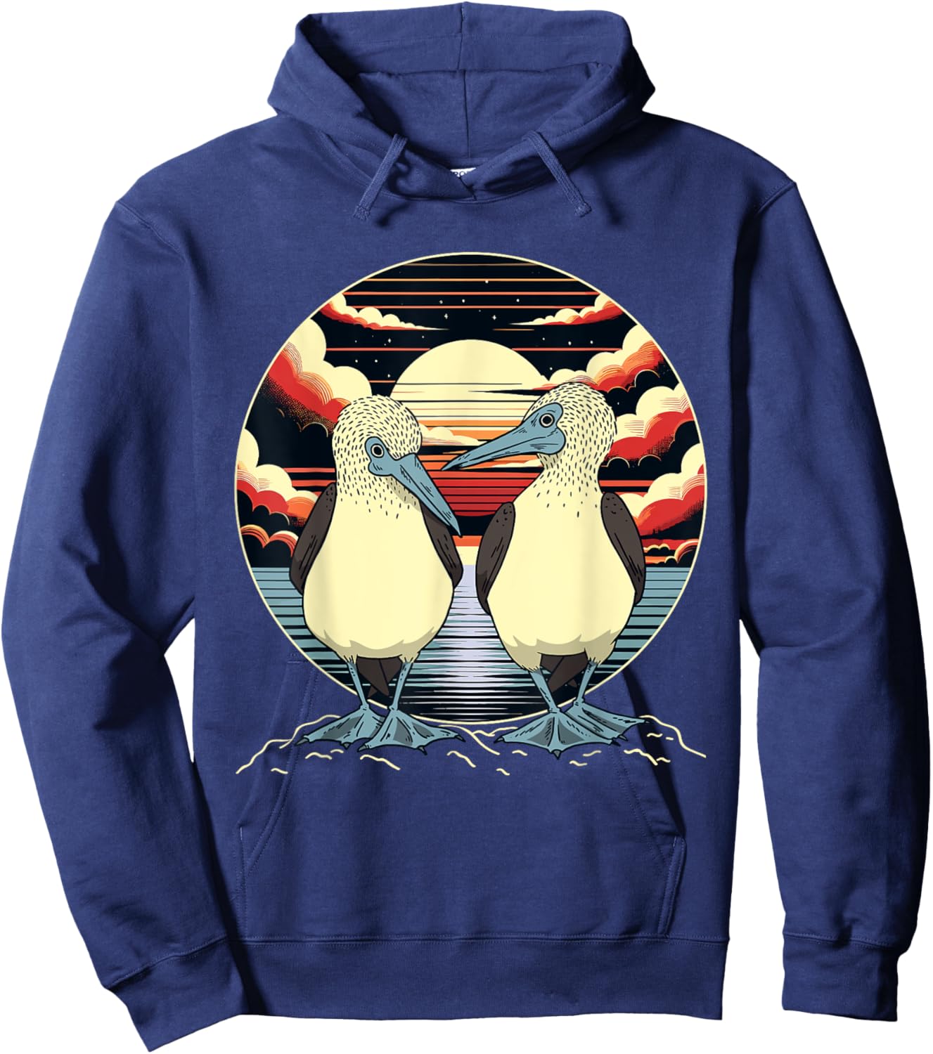 Seabirds Blue-footed Booby Galapagos Bird Hoodie - Hoodie | Navy