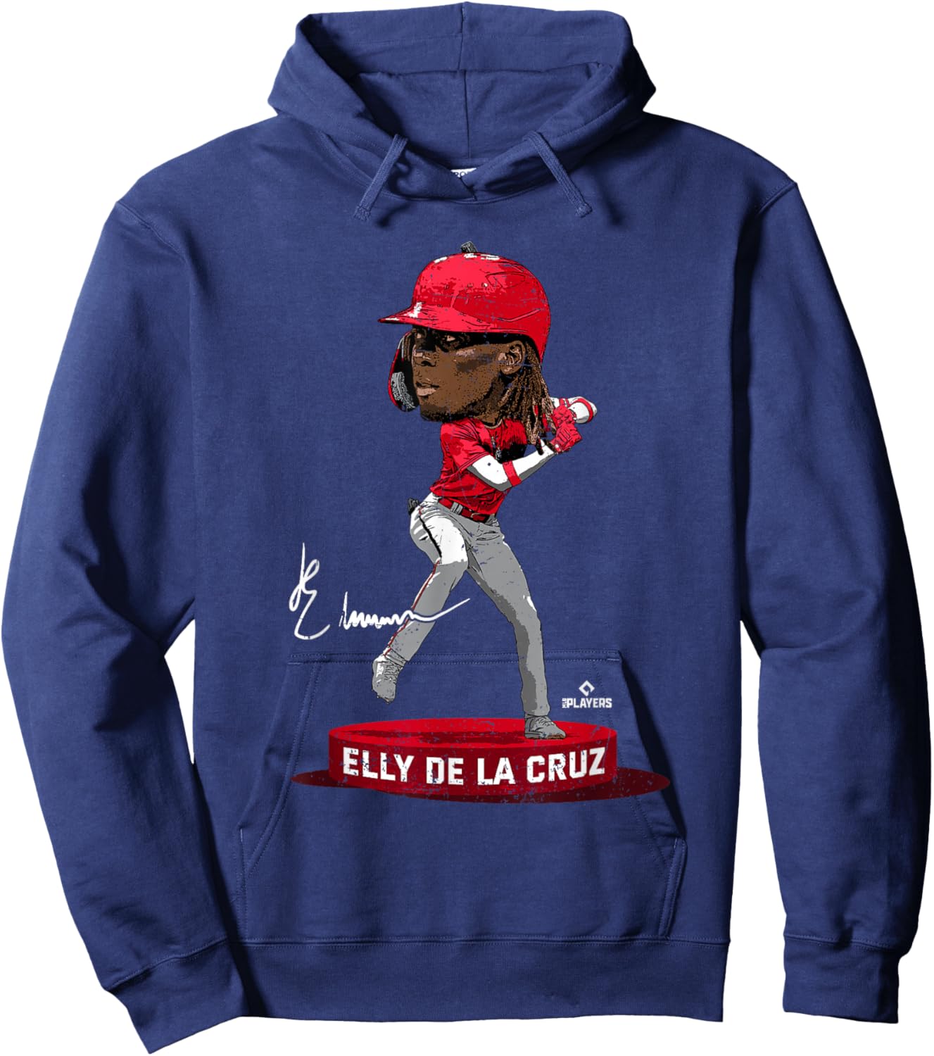 Bobblehead Elly De La Cruz Cincinnati MLBPA Hoodie - Hoodie | Navy