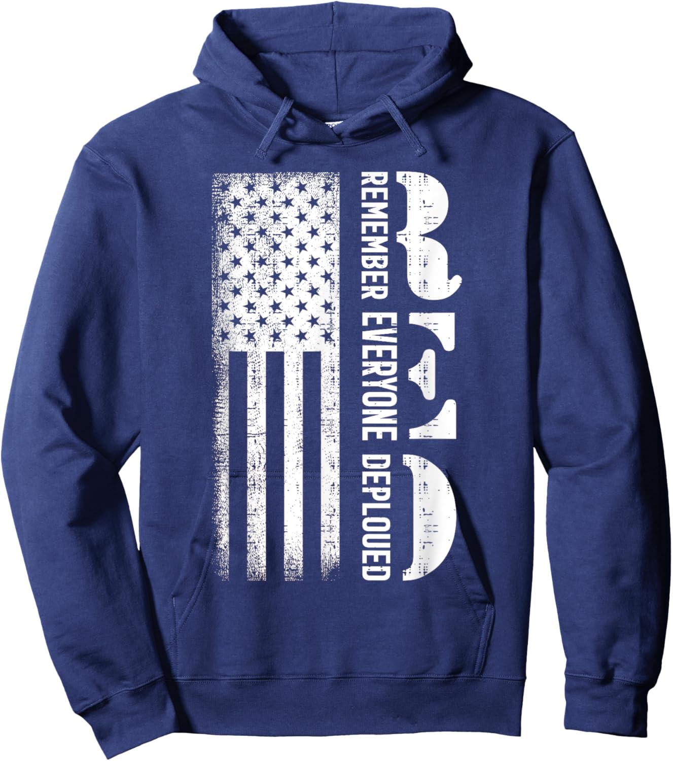 Remember Everyone Veteran Deployed RED Friday Hoodie - Hoodie | Navy