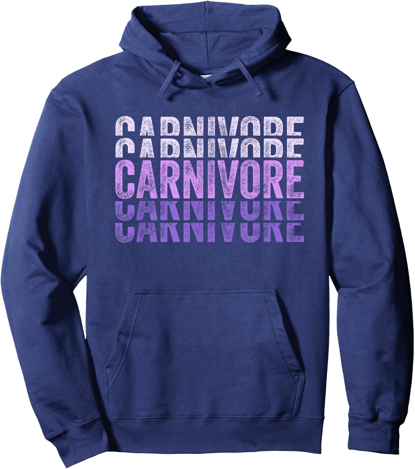 Vintage Carnivore Diet Purple Meat Eater Hoodie - Hoodie | Navy