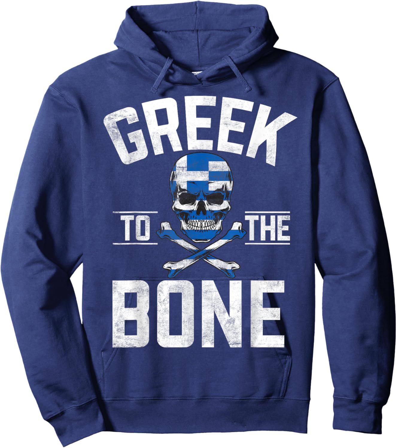 Greek to the Bone Greek Hoodie - Hoodie | Navy