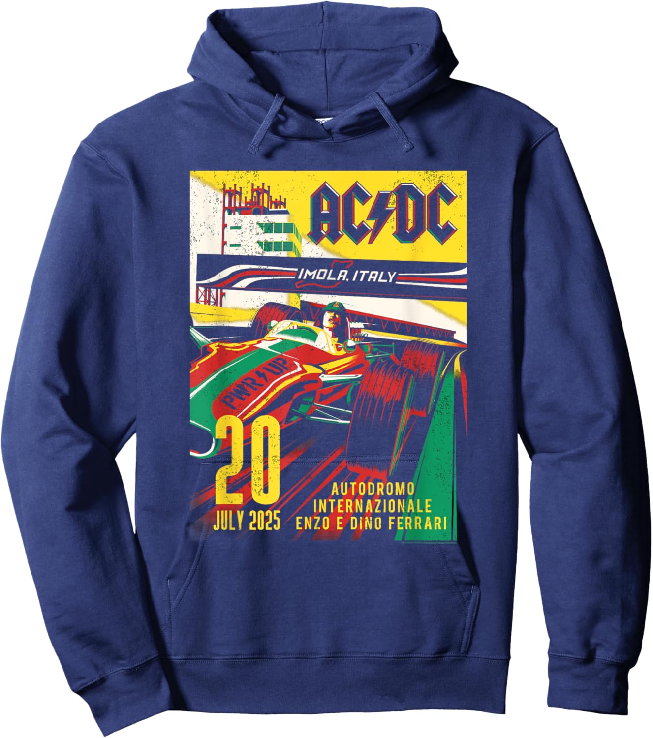 AC/DC Imola Italy Autodromo Internazionale 2025 Hoodie - Hoodie | Navy
