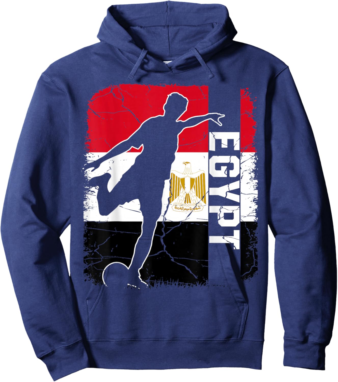 Egypt Soccer Team Egypt Flag Jersey Football Hoodie - Hoodie | Navy